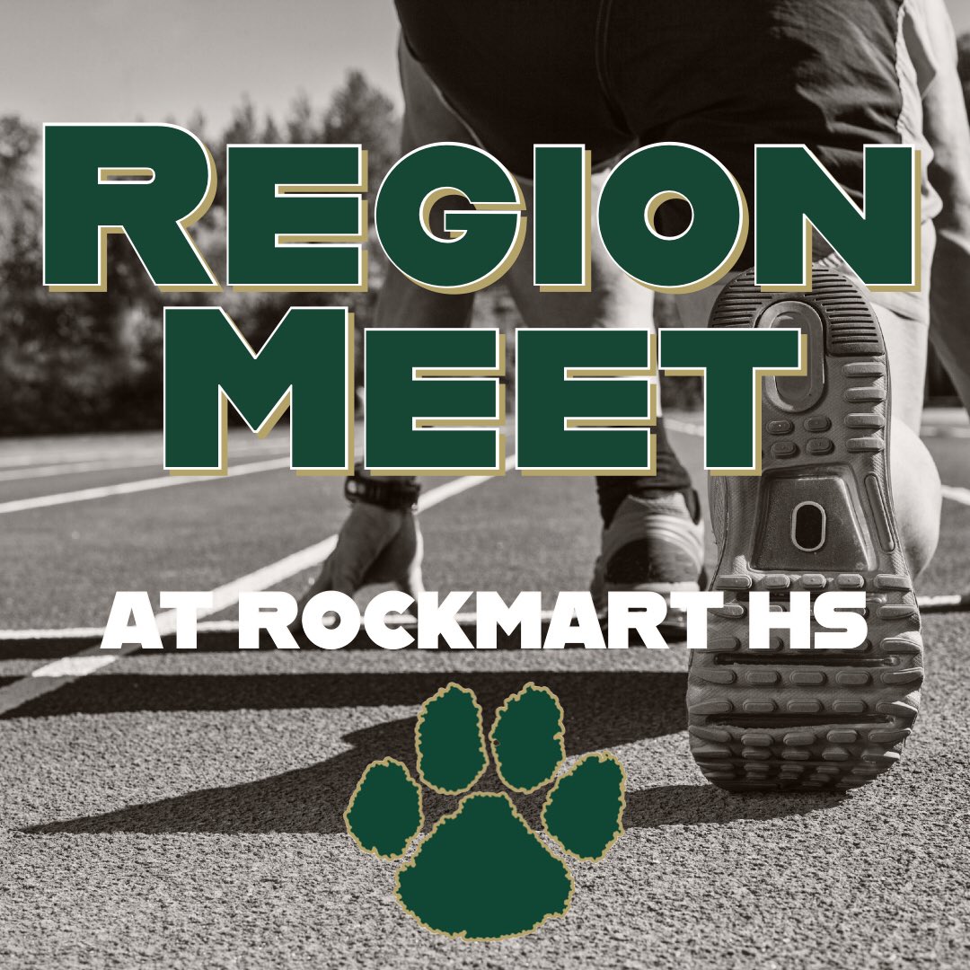 Day 1 of the Region Meet. Get after it Tigers!!