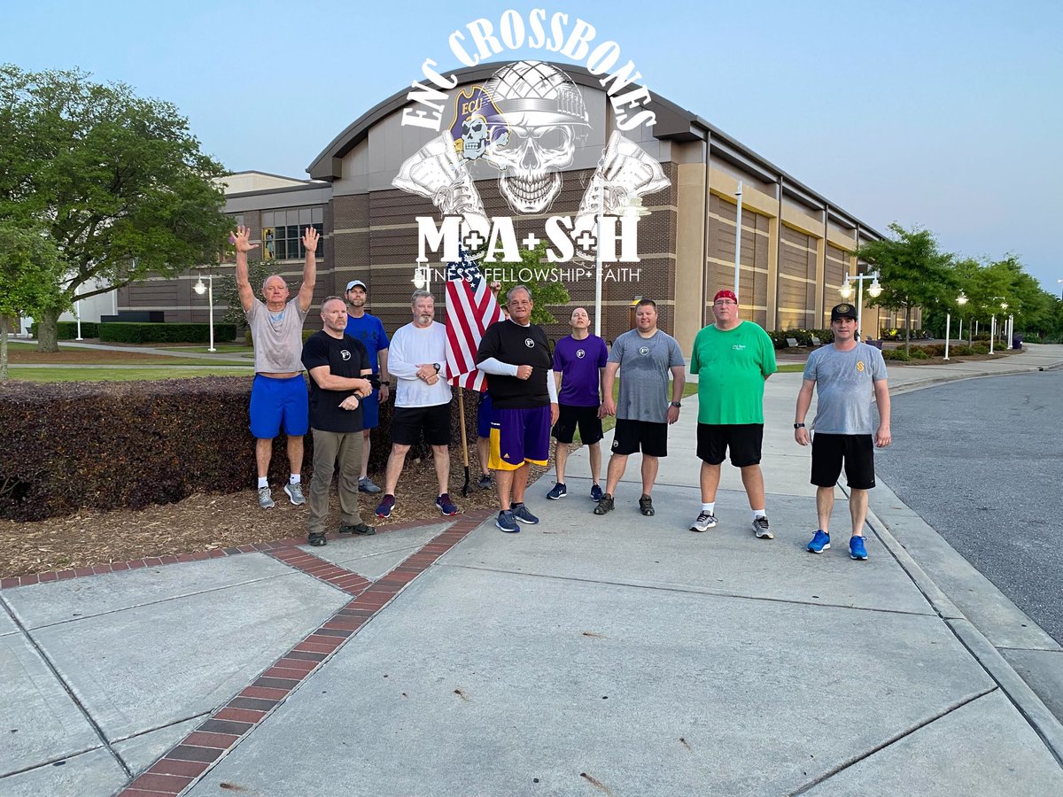 F3ENC's tweet photo. 49 PAX are ready for the work week:
24 @ #breakdown for #threeheadedhound
11 @ #mash
10 @ #thecollardpatch
4 @ #donutshop
#f3enc
#F3Nation
#f3counts https://t.co/p6S57ekuJ5