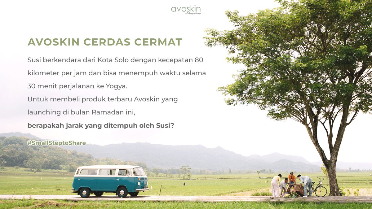 avoskinbeauty's tweet photo. ✨Kuis Sahur Avoskin✨
Masih semangat kan sahur hari ini? coba buktiin semangat kamu dengan jawab pertanyaan dari Avo caranya:
1. ♥️&🔁 tweet ini
2. Reply jawaban kamu di tweet ini dan sertakan #SmallStepToShare
1 orang beruntung akan mendapatkan special gift dari Avo. ✨ https://t.co/NhXsha4Uzv
