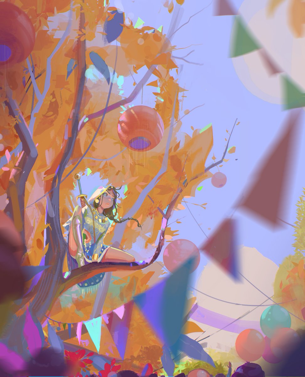 Procreate's tweet photo. .@chedilkm's artworks are full of life and excitement with vibrant colours and gorgeous composition. We could stare at their page for hours 😍

#Procreate #Illustration https://t.co/JMSzmkGWrl