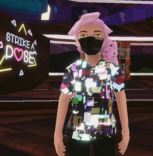 What do you think of the loose fit hoodie and shirt I worked on for <a href="/snebbit/">snebbit.eth</a> ?! 
I absolutely love their artwork and it looks amazing on <a href="/decentraland/">Decentraland</a> wearables. Giving cozy realness 🥰

market.decentraland.org/collections/0x…

#wearable #digitalfashion #Decentraland #NFTartists