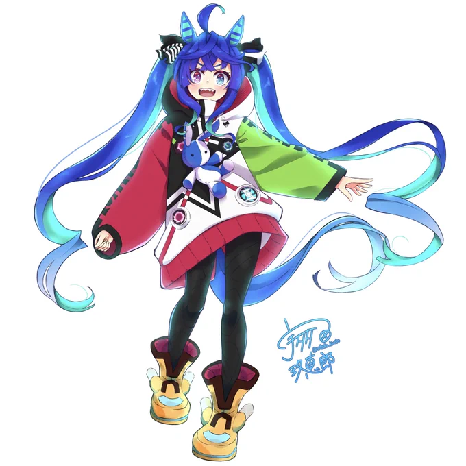この間のツインターボ差分です#イラスト #ウマ娘 