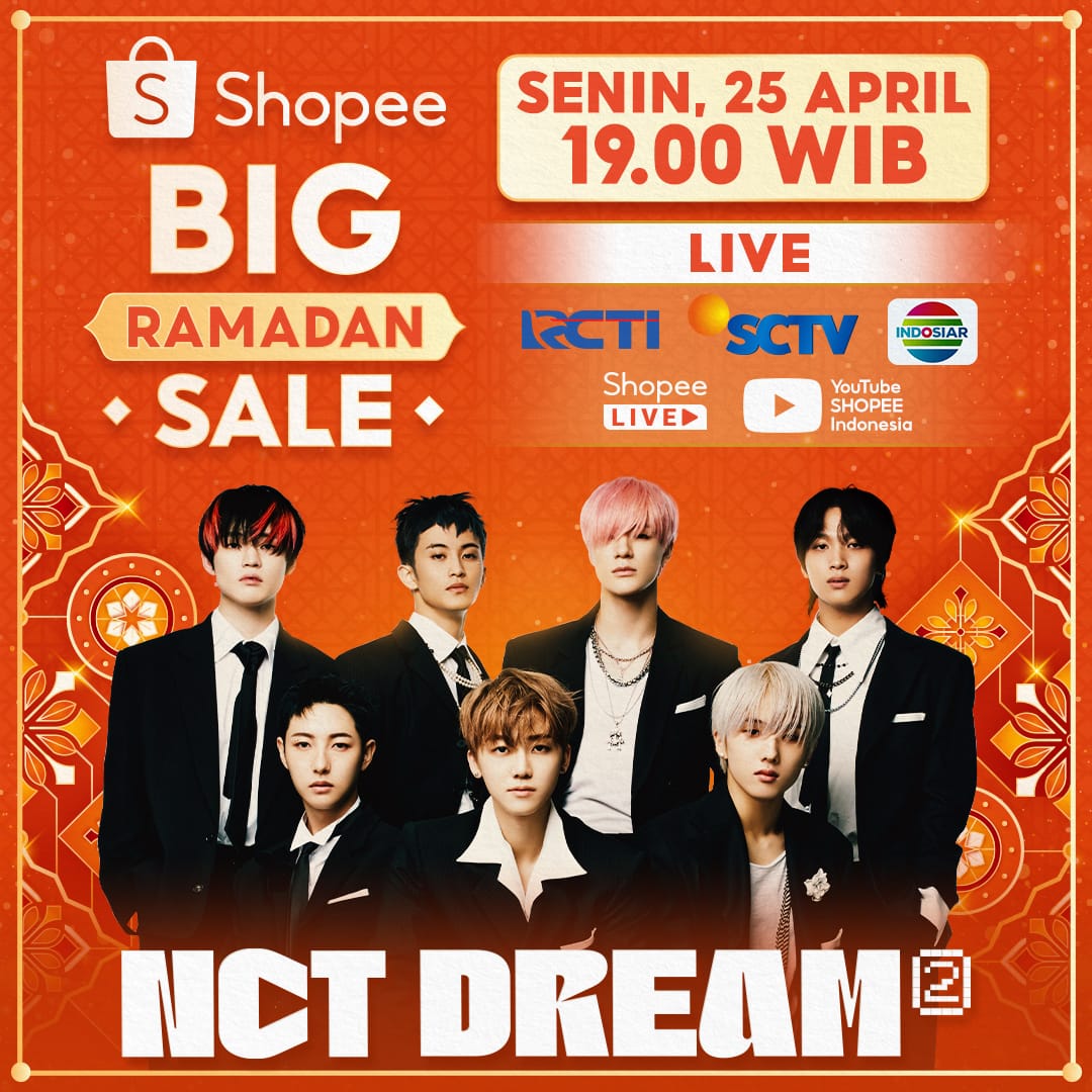 Saatnya meemanjakan mata dgn nonton NCT DREAM di BRS TV SHOW. Ini yg paling ditunggu dari kemarin 
#ShopeeIDxNCTDREAM
#BigRamadanSaleTVShow
#MiminOnGlitchMode