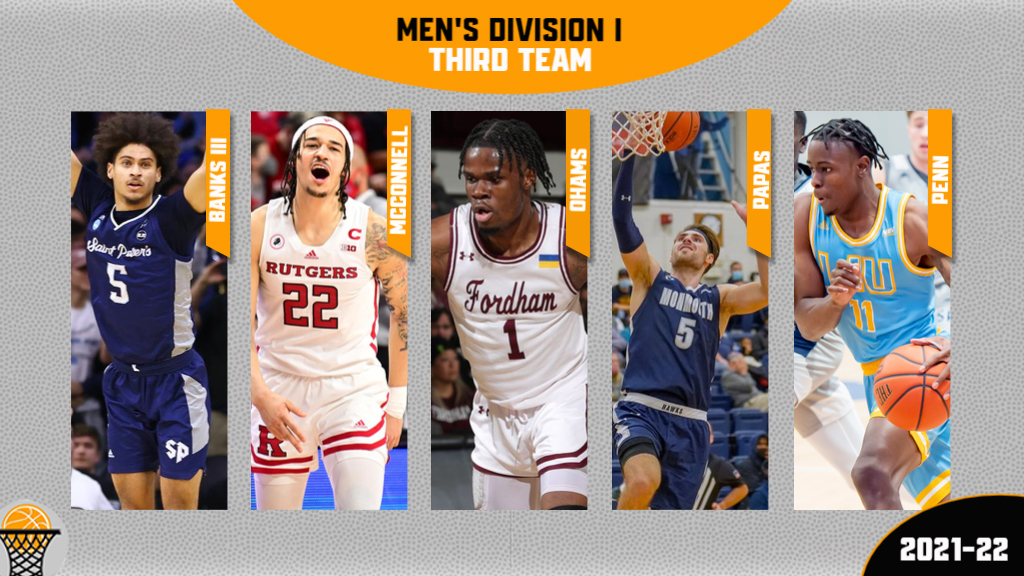 #HaggertyAwards Monday begins with the 2021-22 Met Basketball Writers Men's Division I All-Met 3⃣rd Team!! Congratulations to all! metbasketballwriters.org 🗽🏀👏🥉