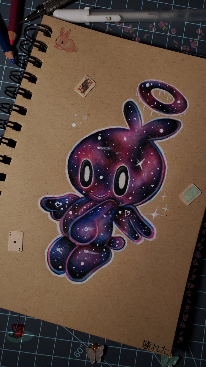 artz_inspire's tweet photo. Galaxy chao! #chao #sonicart #sonic #prismacolor #chaoinspace https://t.co/ilIKbKDoTr