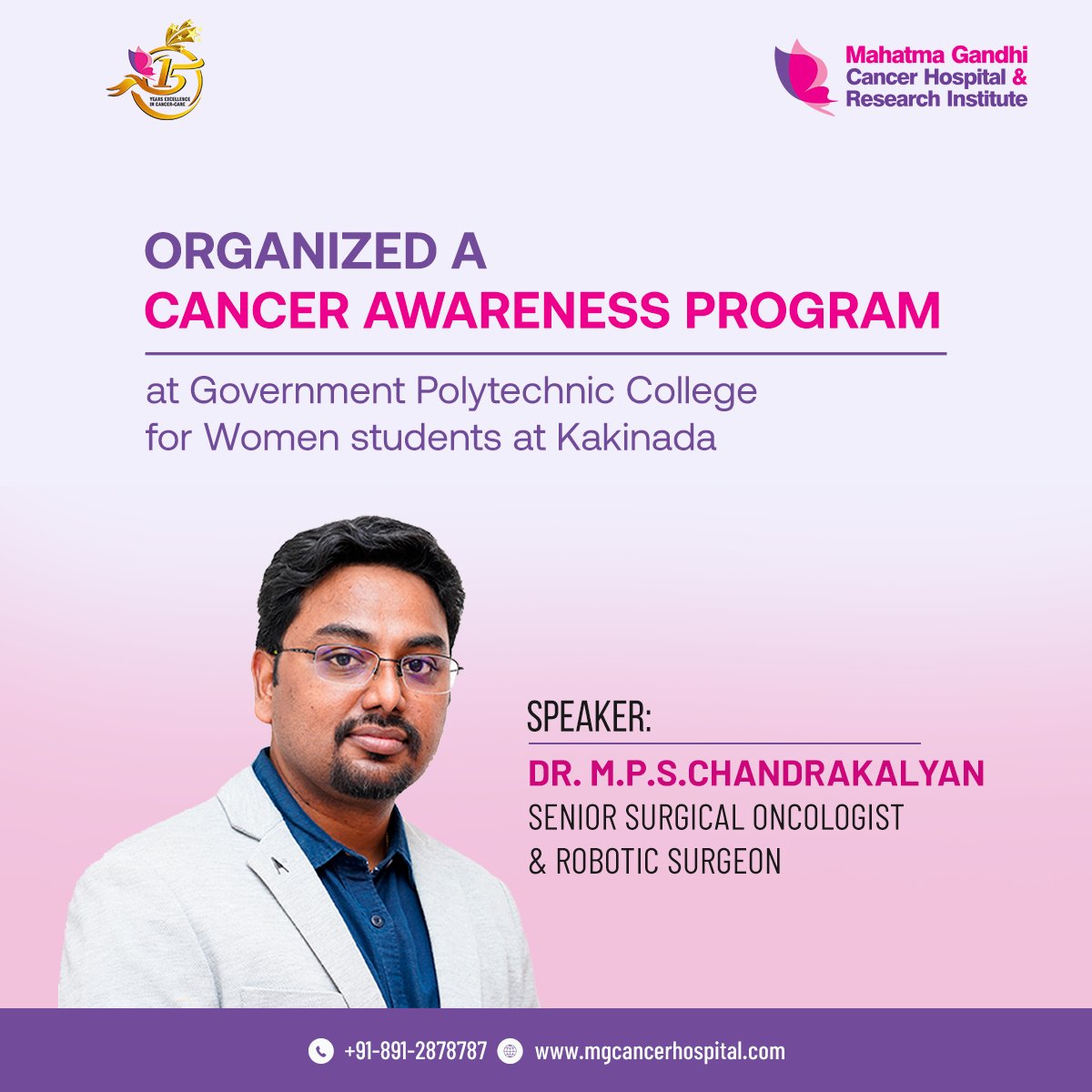 MG_Cancer's tweet photo. With growing cancer cases in young women, it is of utmost importance to spread Cancer awareness at an early stage of life. Early Detection and Prevention of cancer for women is one of our event's focus areas.
#MGCHRI #CervicalCancer #cancerawarenessevent #BreastCancer https://t.co/aCw2arrpUC