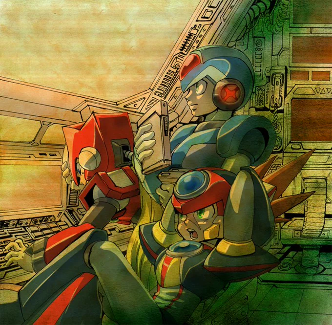アクセルのプラモ化でロックマンXのハンターズ3人ようやく揃ったね!!! 