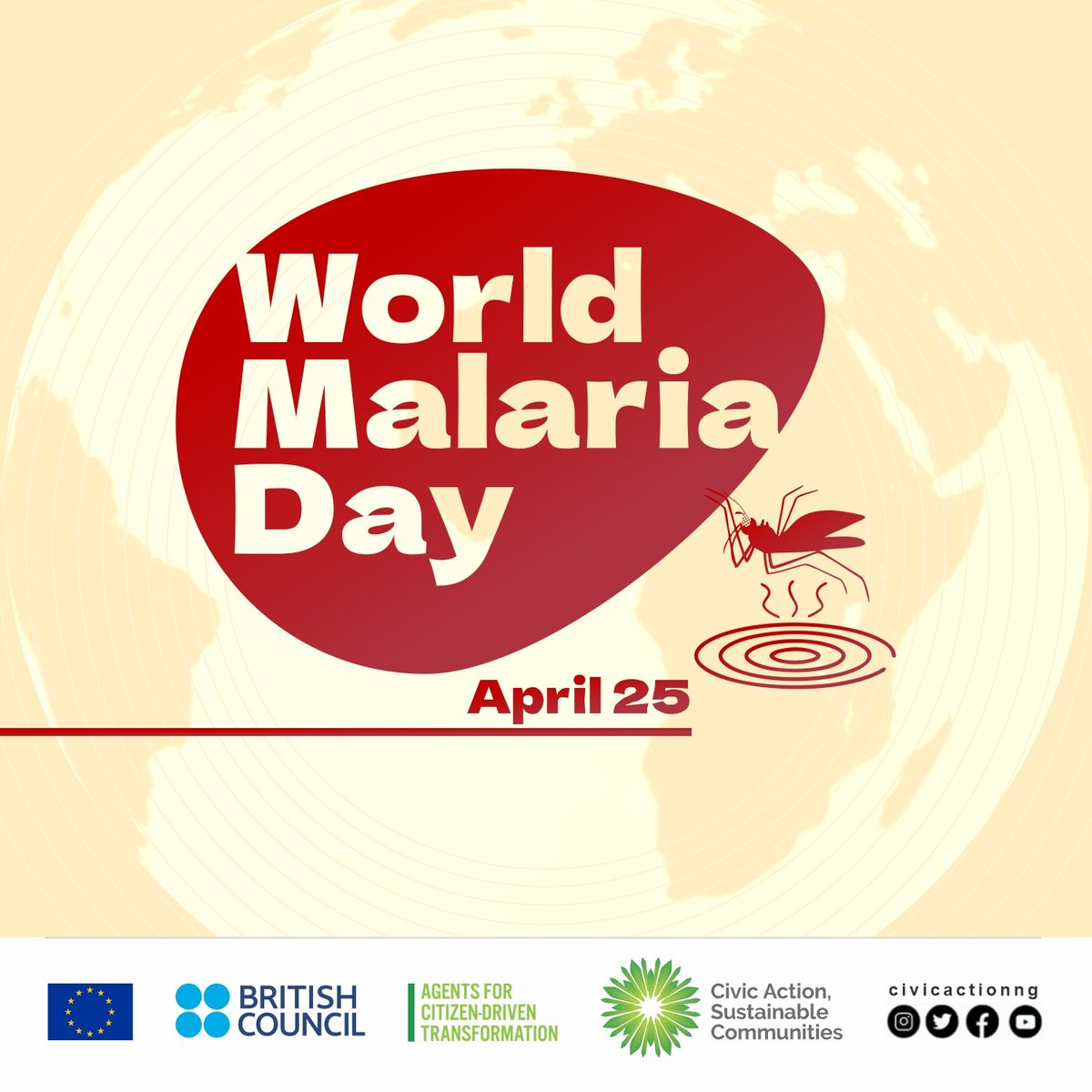 World Malaria Day is marked annually on 25 April to focus global attention on #malaria, and its devastating impact on people. This year’s theme is “Harness innovation to reduce the malaria disease burden and save lives”.

#malariafree #WorldMalariaDay2022 #prevention #MalariaDay