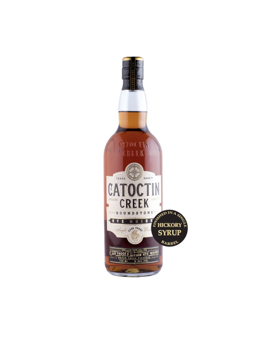 Out right now!  @catoctincreek has the latest and limited release of the fan favorite Hickory Barrel Finished Roundstone Rye Cask Proof for sale at CatoctinCreekStore.com for distillery pick up or have it shipped directly to your house. $89.89 while supplies last!
#CatoctinCreek