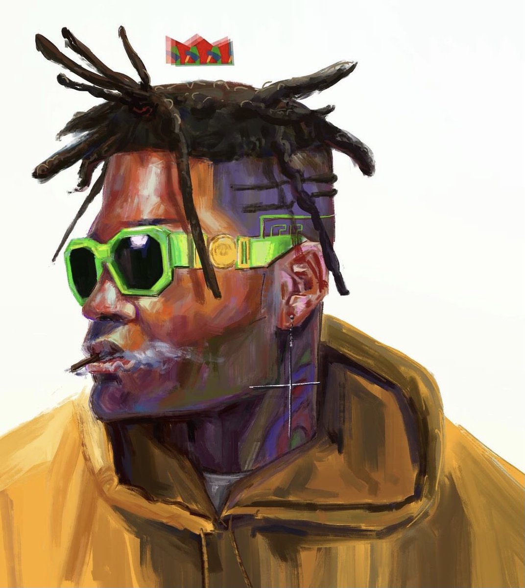 “Baque Woods” by #SogoArts #TallassIllustrator #afrofuturism #modernart #digitalillustrator #theafrofuture