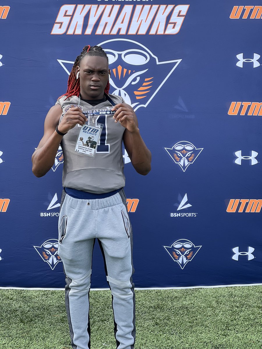 RaekwonDodd's tweet photo. Appreciate the visit Saturday had a great time @UTM_FOOTBALL  thanks for having me again.@UTMSports https://t.co/7N8QvSJqgr