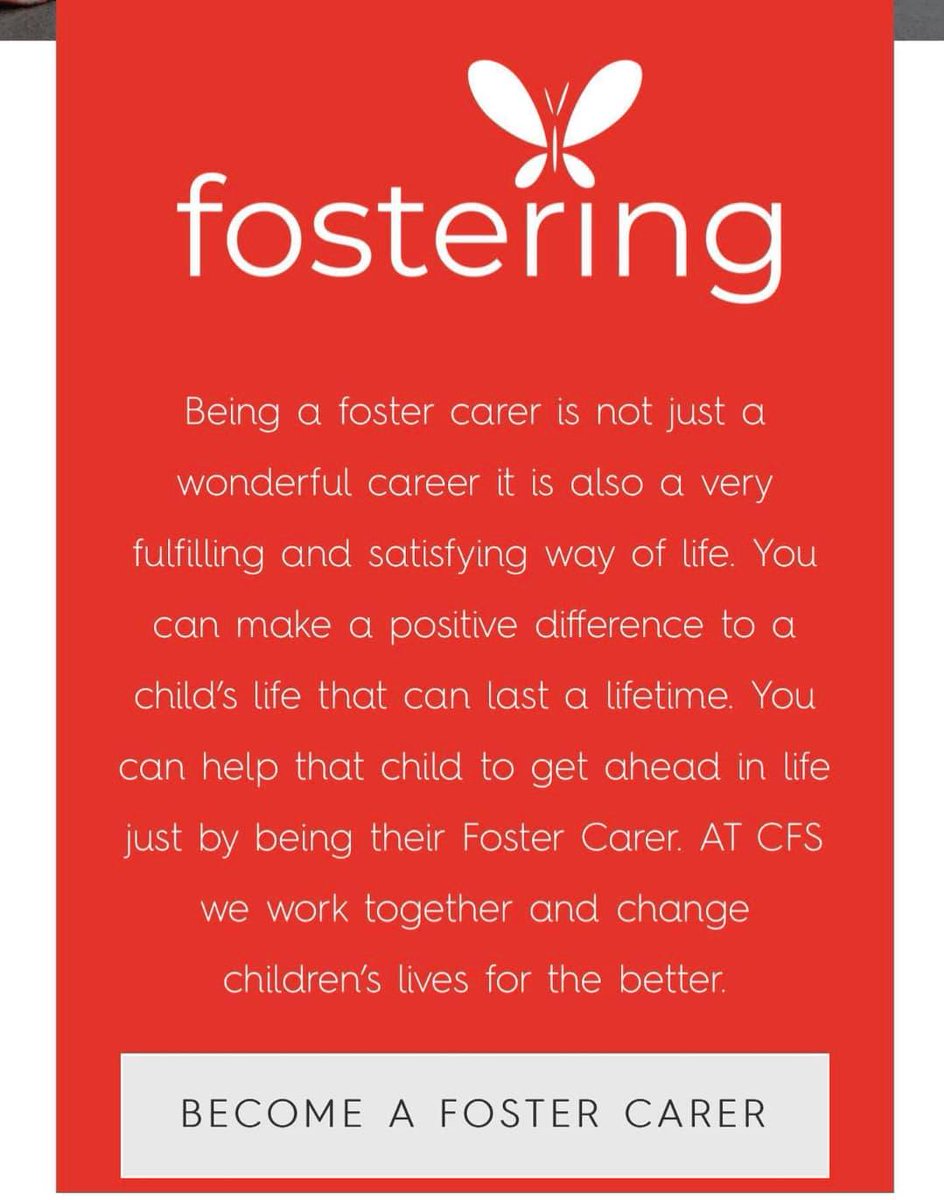 CFSCare's tweet photo. Become a foster carer with CFS Care . 
Contact us  on 01204 704777 or send your contact details to our messenger and a member of the team will contact you. https://t.co/kohBPDz7Yd