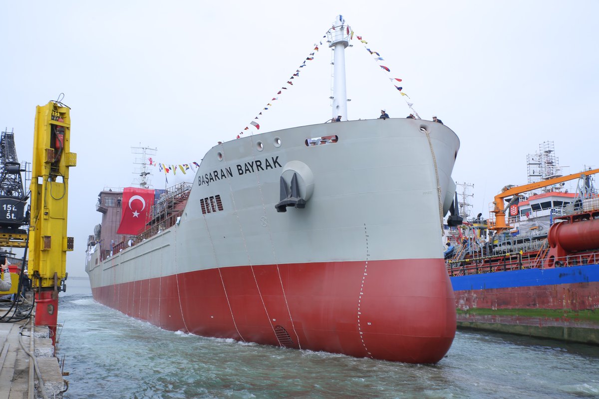 AcechemTanker's tweet photo. Youngest member of our Fleet M/T BAŞARAN BAYRAK was launhed on saturday, 22/04/2022.
her specs are as follows:
Vessel Name: BAŞARAN BAYRAK
IMO: 9932165
Vessel Type: Chemical Tanker
Capacity: 8000 DWT
Class: Bureau Veritas https://t.co/Pz7kKfy0wt