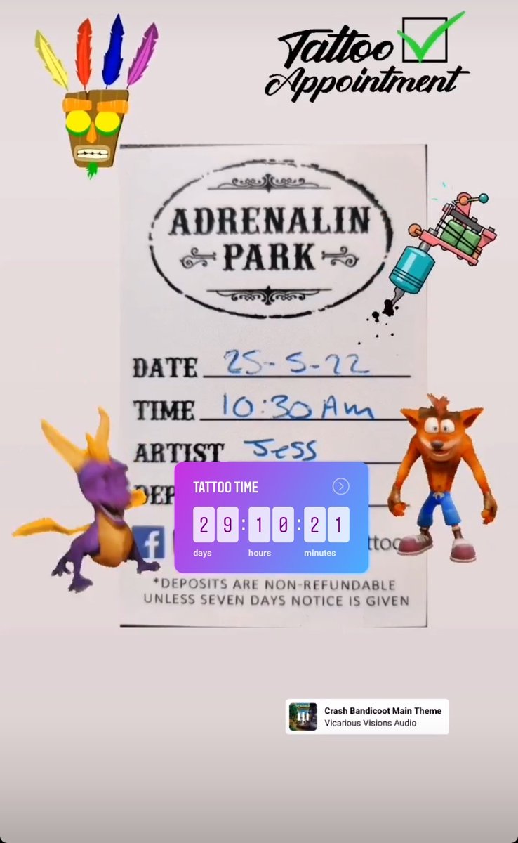 HellTiger12's tweet photo. So there we go it all booked in now!! #tattoo #gettinginked #Adrenalin https://t.co/jYuuXjusmW