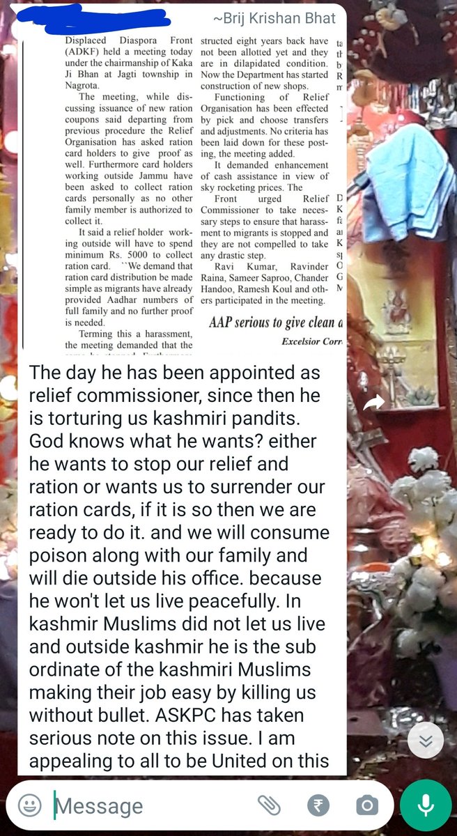 t_mahaveer's tweet photo. @kpnewschannel @Sunilraina10 @neelakantha @shallakaul @kashi_akhoon @kaul_utpal @DrAgnishekhar @chrungooaj @Rsuribhardwaj @shiv_bhat @jk_jkvm @DrJitendraSingh @PUNEETBJPJAMMU #ASKPC @ANI https://t.co/ci6cL8g6Yr