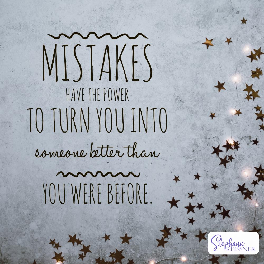 So true! Don't fear making a mistake, learn from them! #better #mistakes #fearoffailure