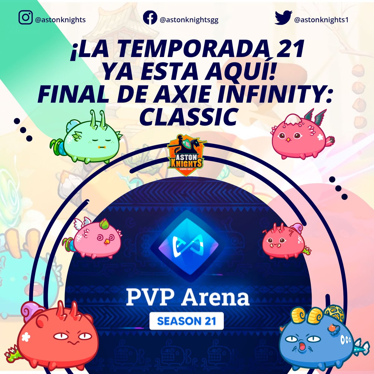 ¡La temporada 21, la temporada final de Axie Infinity: Classic, ya está aquí! 😮😮👏👊

¡Season 21, the final season of Axie Infinity: Classic, is here!

<a href="/Jihoz_Axie/">Jihoz.ron</a> <a href="/AxieInfinityLA/">Axie Infinity LATAM</a> <a href="/AxieLatamGuilds/">Axie Latam Guilds</a> 
#AxieInfinity #Season21