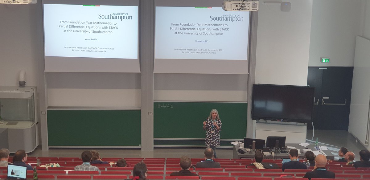 technischemech's tweet photo. Vesna Perisic talks about STACK at University of Southampton. #stack22 #uk #assessment @unileoben https://t.co/mg2Wp3yAN9