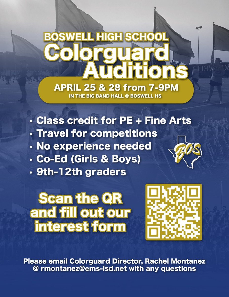 BoswellCGuard's tweet photo. Reminder: try-outs today &amp; Thursday! Come check it out, and bring a friend! You'll be glad you did! https://t.co/KxBEq1PhXs