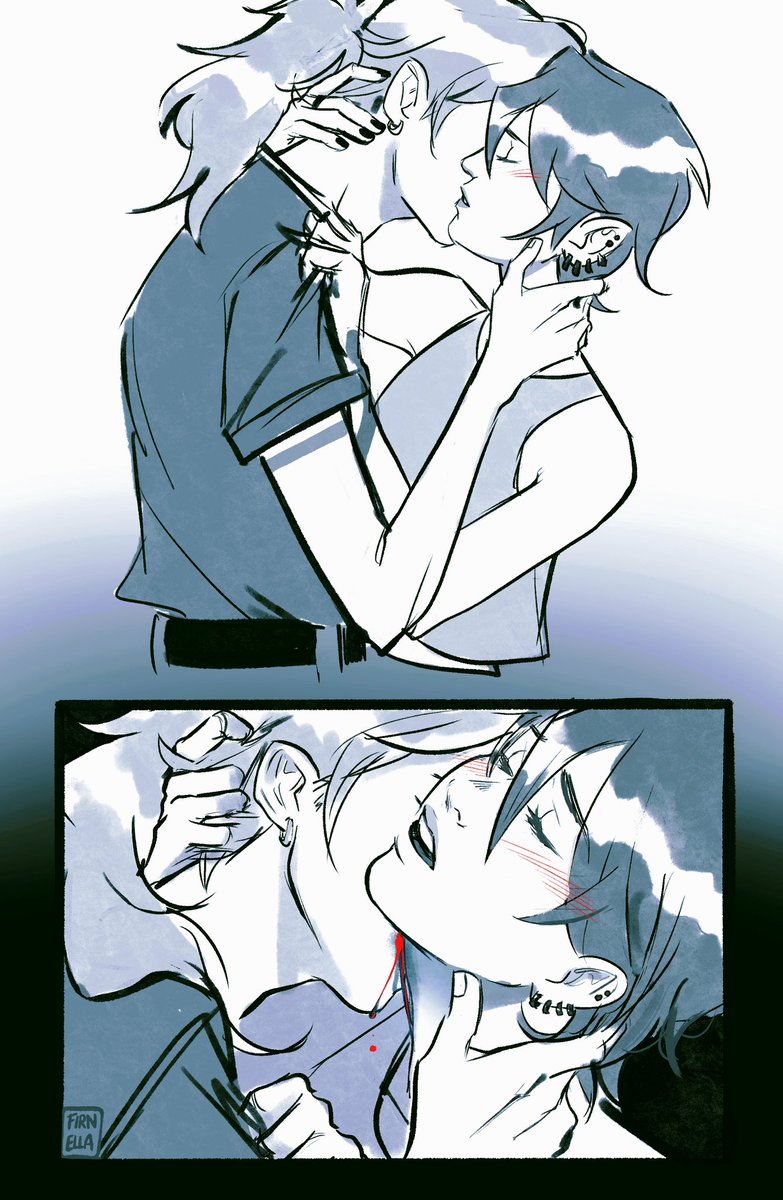 I just think that if you have a vampire girlfriend, it's only fair you get bit once in a while 😳🩸