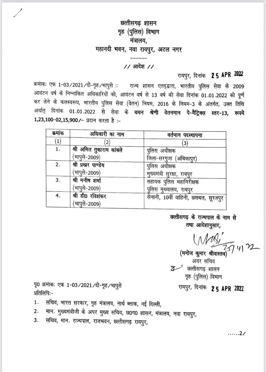 NBTMP's tweet image. छत्तीसगढ़ में 20 आईपीएस अधिकारियों को प्रमोशन, देखें पूरी सूची
#NBTChhattisgarhNews #ChhattisgarhIPS #IPSPromotion