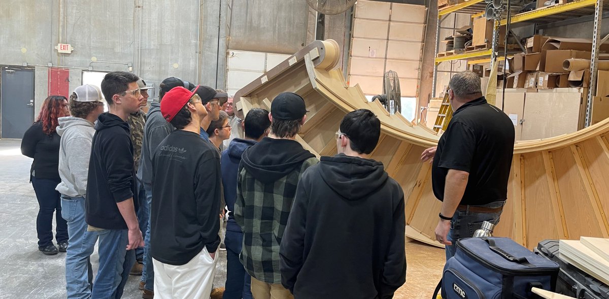 We were excited to recently host #students from Lumpkin County High School. During their time at #SouthernStaircase they were able to learn more about our operations, the process of building stairs and the tools we use every day. 
#stairs
#staircases
#stairdesign