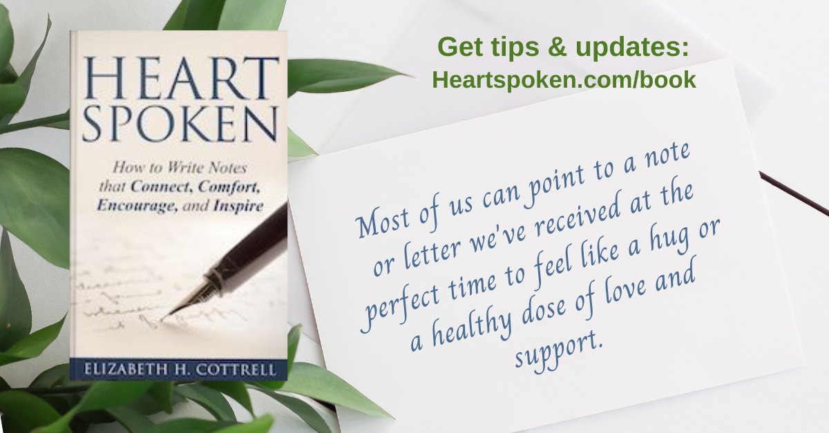 HeartspokenLife's tweet photo. Trust your instincts to send your note at the right time. There is almost no wrong time.
#heartspoken #handwrittenletters #hugbymail https://t.co/rPT5f2wfYY