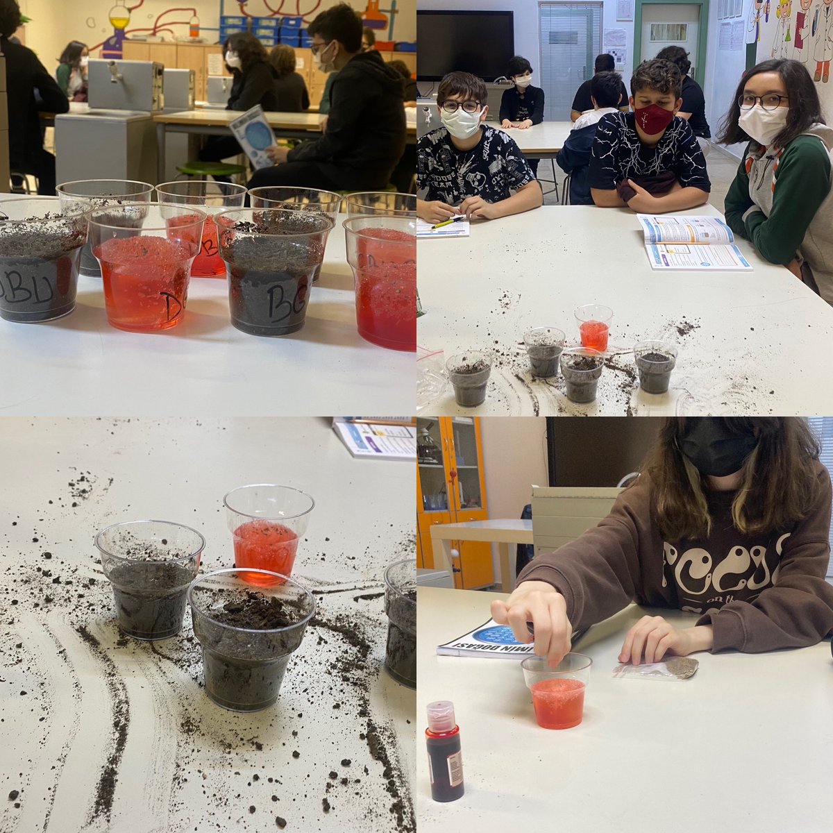 7. Sınıf öğrencilerimizle Bilimin Doğası dersimizde “çimlenme” olayını 1 hafta sonra gözlemlemek üzere deney düzenekleri oluşturduk. 🌱🪴👩🏻‍🔬🧑🏻‍🔬
#deneygözlem 
<a href="/DogaUskudar/">DOĞA KOLEJİ ÜSKÜDAR KAMPÜSÜ</a> <a href="/kursatkayalak/">Kürşat Sadık KAYALAK</a> @ArifeKaraman6 <a href="/mftufekci/">Mehmet Fatih Tüfekçi</a>