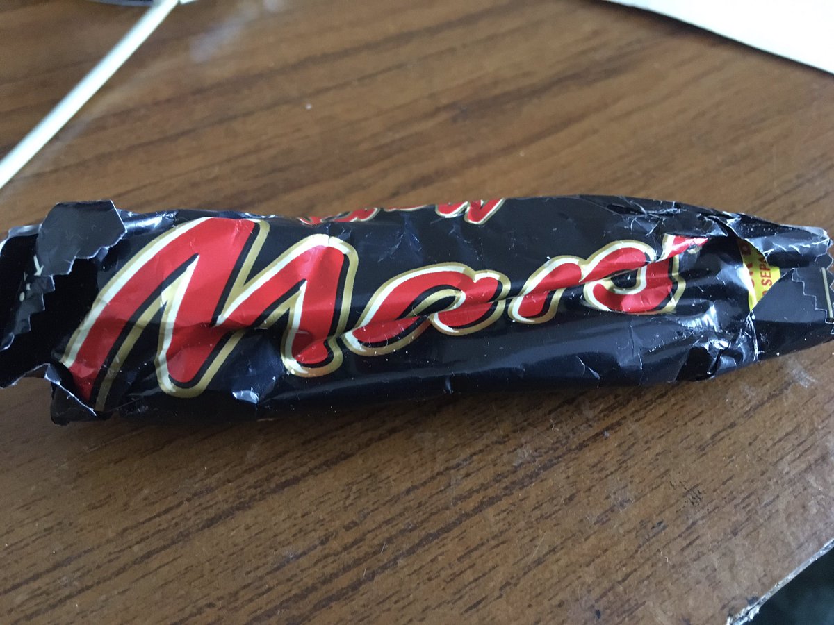 Padmassana's tweet photo. Highlight of the day finding a squashed forgotten Mars bar in my rucksack 🎒 #shouldbeok https://t.co/KhNPqQuDbR