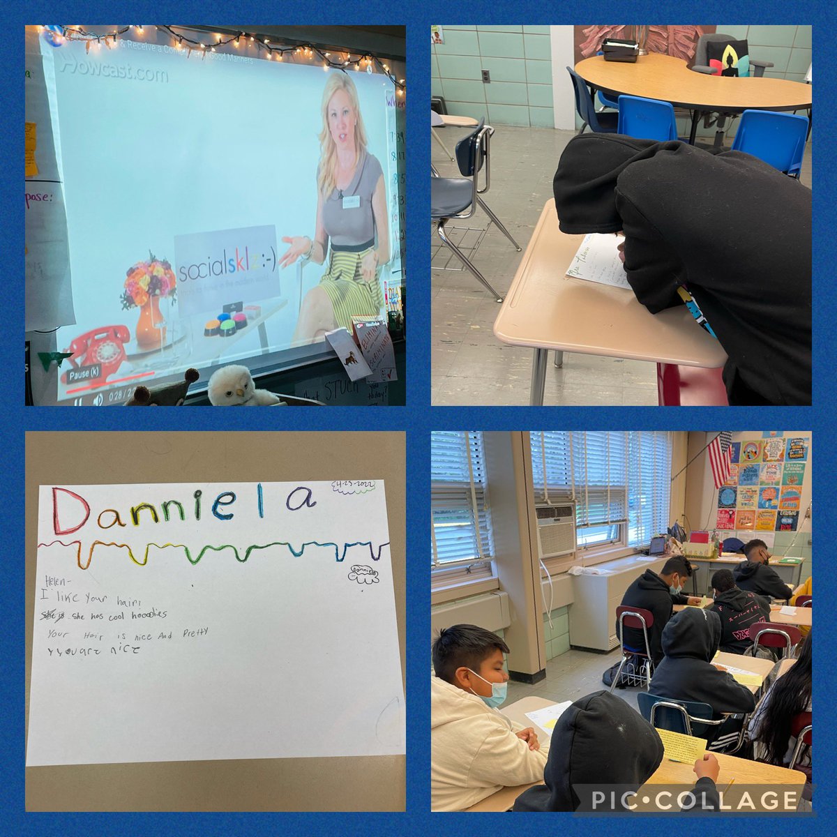 MRSQPETERS_FTPS's tweet photo. Great day of SEL @ FMS, HSC! Students engaged in meaningful activities involving giving compliments and advice to one another. Thanks Mrs. Vyas and members of the SEL PLC for coordinating. @FMS_FTPSchools @KellyVPFMS_FTPS @SolomonVP_HSC https://t.co/p4YN2yPRaj