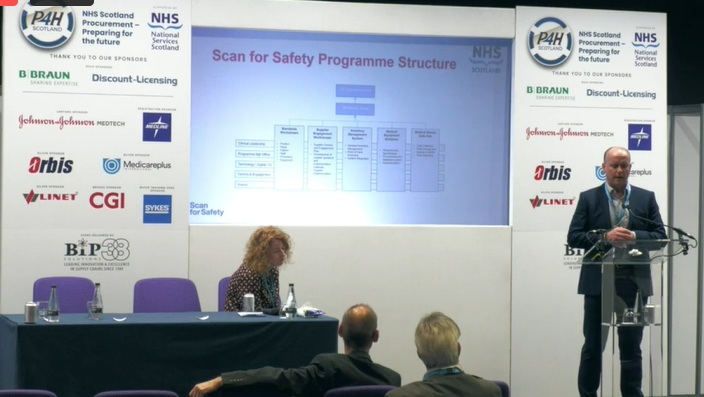 #NHSScotland Scan For Safety
Frankie Wallace, #Scan4Safety Lead, Scottish Government and Simon White, Programme Director, Scan for Safety take the stage at #P4HScotland