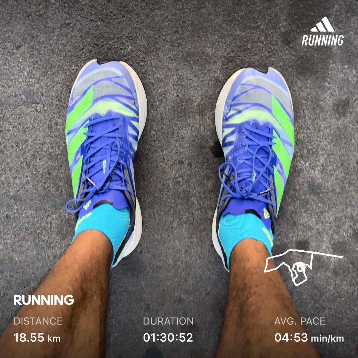 luismtzroman's tweet photo. Los domingos son mis días de distancia y no sé qué me da más gusto, si ver la distancia cubierta o las porras que me enviaron mis amigos!
#adidasruntastic #adidasrunningapp #adizeroadiospro2 https://t.co/fAcZ1J4tBN