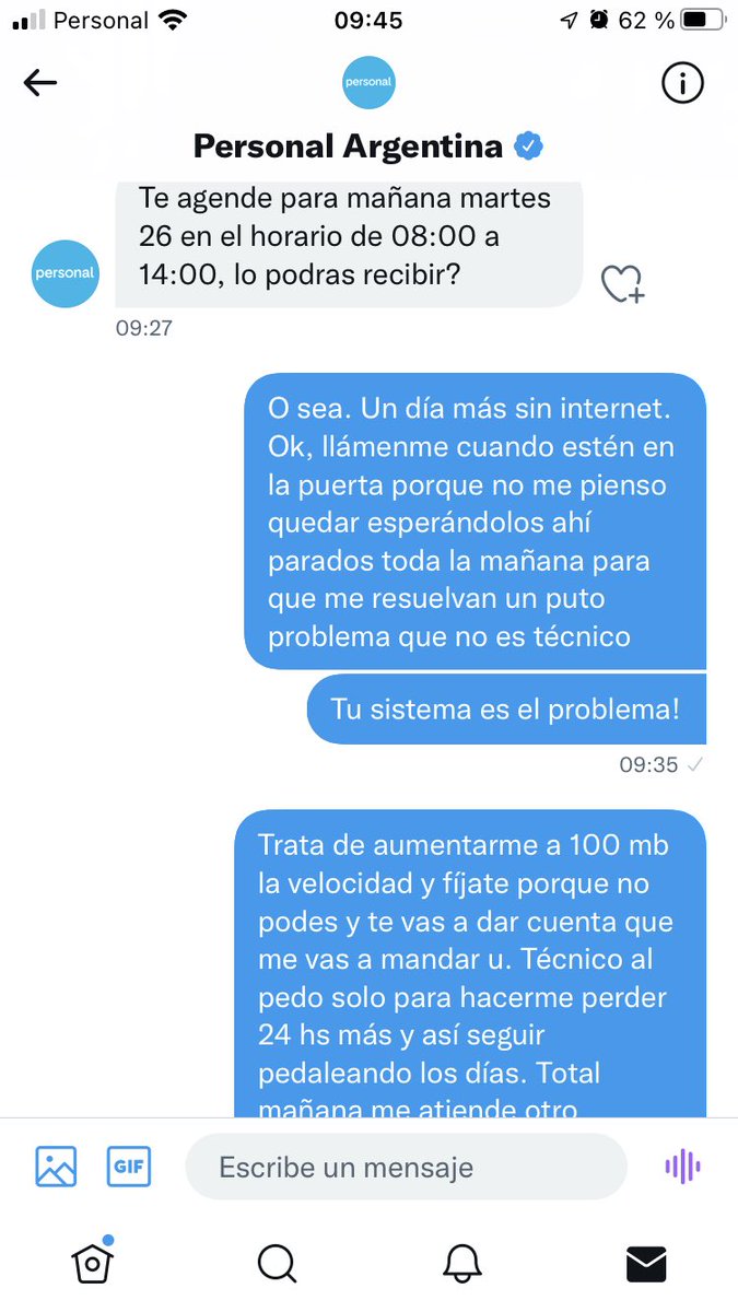 enanoramo's tweet photo. A ver si lo entienden @PersonalAr   Me cago tb en los hdp de @ClaroArgentina que no tienen internet en mi zona. Sino ya me hubiera cambiado. Sigo buscando empresa de internet porque estos hdp no me van a dar nunca una solución https://t.co/bLjD4qPLhI