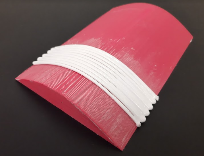 It's just a start and needs tweaking, but here's some non-planar, conformal #3dprinting of thermal protection system materials for a #NASA project at re:3D using <a href="/FullControlGCD/">New account: @FullControlXYZ</a>.
<a href="/re3Dprinting/">re:3D</a>