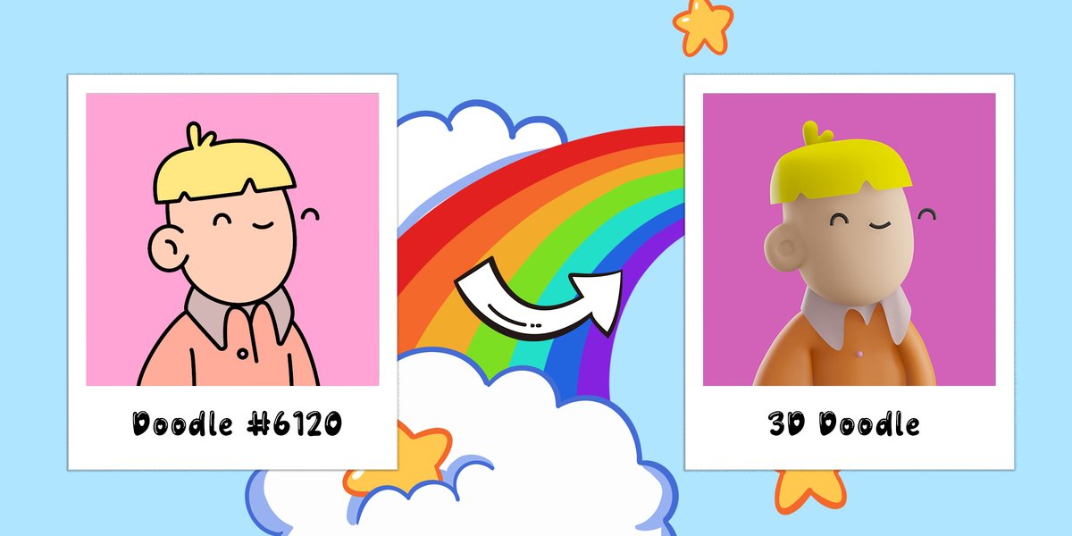 🌈👇 Want to join Doodles first 3D Derivative project?

opensea.io/collection/doo…

#NFTs #NFT #NFTcollection #NFTCommunity  #nftcollectors #DOODLES #Doodle #doodlesnft