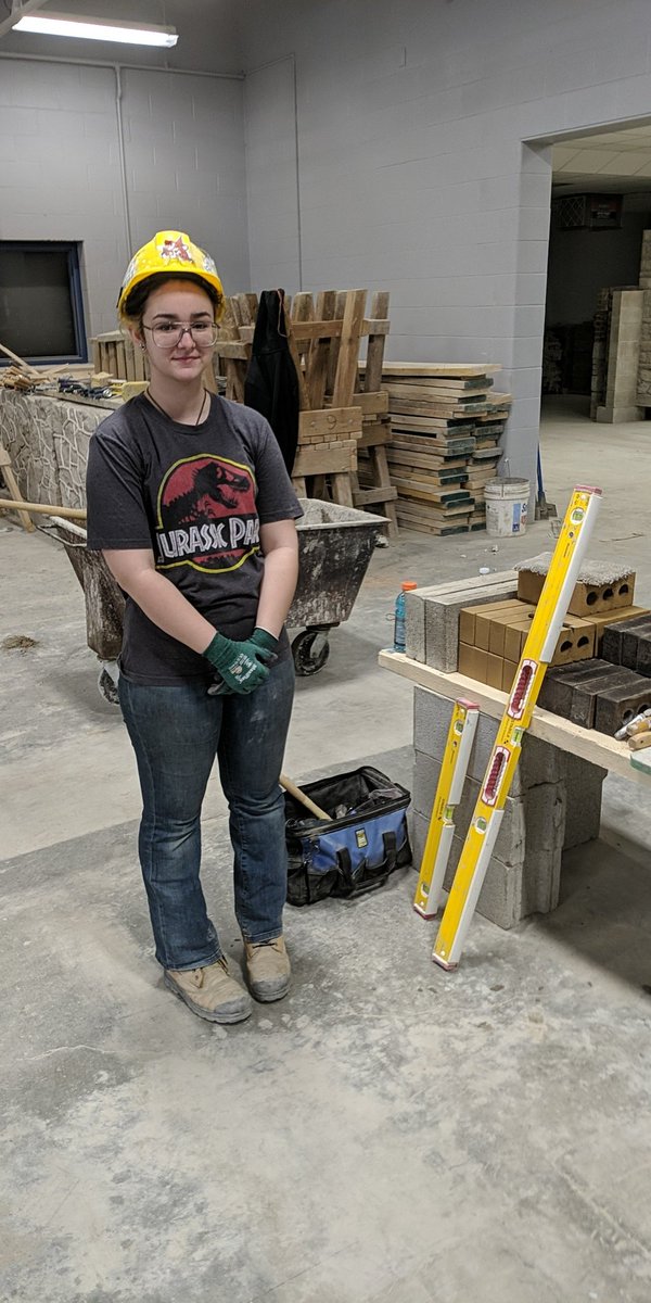 WEConstrAcademy's tweet photo. Shout out to our 3 Masonry Academy students competing today in the 2022 Ontario Skills Competition! Good Luck to Lauren Bayn, Madison Vasile, Matthieu Bernard! @WECDSB @wca_windsor @FBSupplyInc @SanterraStone @skillsontario @SkilledTradesON https://t.co/SSWskncwAl