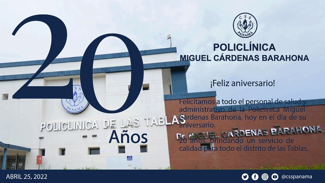 eduar_dob's tweet photo. Felicidades a mi Policlínica Dr. Miguel Cárdenas Barahona... ¡Dos décadas al servicio de la región! 🎆🎉🎂🎊🎇 #csspanama #css https://t.co/F4v5rAp4GC