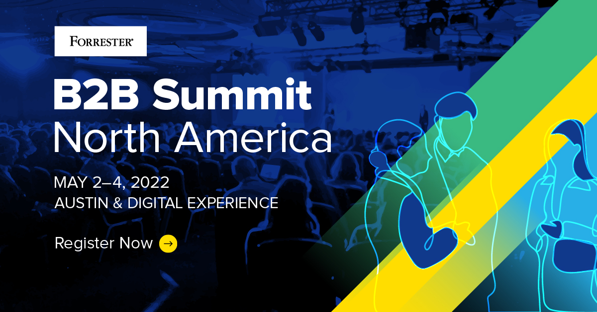 One week from today! We can’t wait for #ForrB2BSummit North America. Join us at the premier event for #B2B leaders: okt.to/JzvnUs #PeerSpot #enterpriseIT #Productreviews