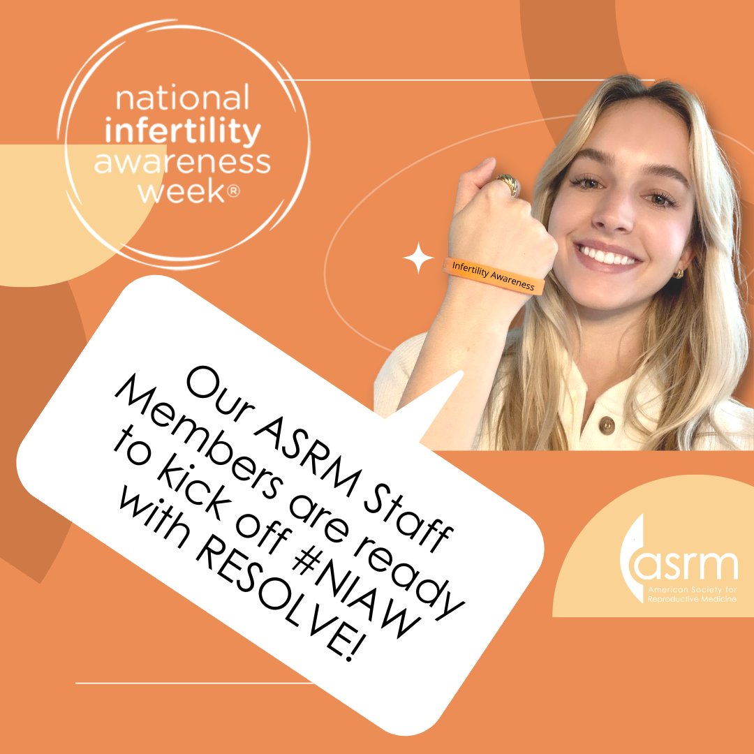 ASRM_org's tweet image. Today kicks off National Infertility Awareness Week #NIAW2022 - Let’s use NIAW to raise our voices, talk about the issues facing this community and make sure we continue to support those most in need! 

#fertility #infertility #ttc #reproductivehealth #reproductivemedicine