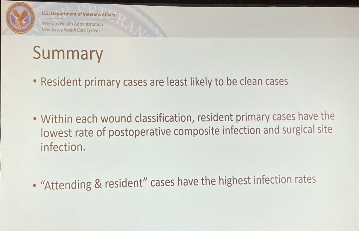 abribriesco43's tweet photo. #AVAS2022 @VAsurgeons
Dr Yu from @rwjsurgery @VANJHCS
#VASQIP study of #Resident level of independence and #PostOpInfections
@SreyRam https://t.co/UPrXUVZZIi