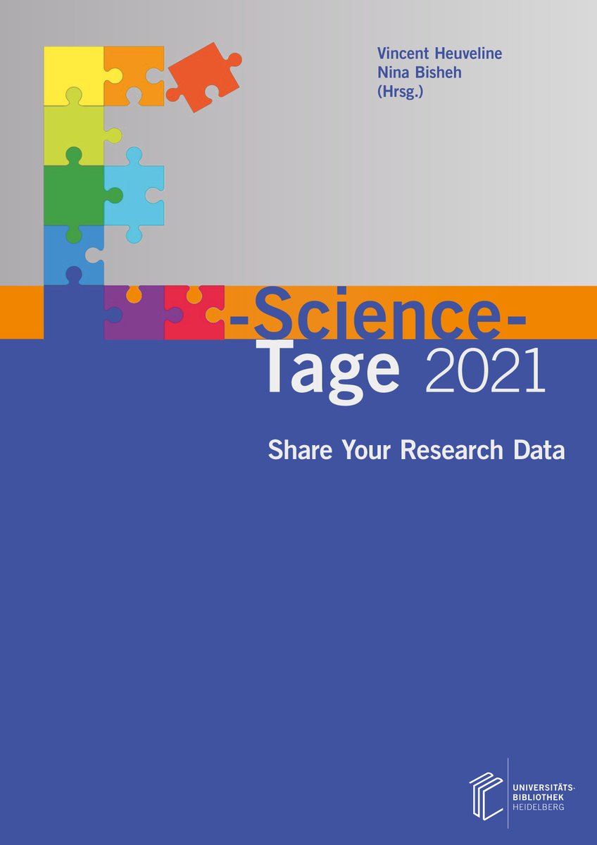 ForschDatenInfo's tweet photo. 🗓️Neu erschienen
📚Share Your #ResearchData - Tagungsband der @ESciTage 2021. Mit vielen spannenden Beiträgen rund ums #Forschungsdatenmanagement. Wir wünschen viel Spaß bei der Lektüre.
https://t.co/bBGgKbvObi
#OpenScience #RDM #Forschungsdaten #FDM @UniKonstanz https://t.co/IhvLPpBPVO
