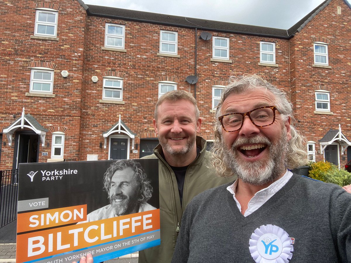 Peter Jones MBA (@jones1peter) on Twitter photo Good to see @vote_bilty Dr Simon Biltcliffe DBA today standing for Mayor in the South Yorkshire Mayoral Elections. <a href="/Yorkshire_Party/">Yorkshire Party</a>
Time for positive change in both politics and our local communities. A manifesto full of real policies championed by one of our own. Vote Bilty.👍 Good to see @vote_bilty Dr Simon Biltcliffe DBA today standing for Mayor in the South Yorkshire Mayoral Elections. <a href="/Yorkshire_Party/">Yorkshire Party</a>
Time for positive change in both politics and our local communities. A manifesto full of real policies championed by one of our own. Vote Bilty.👍