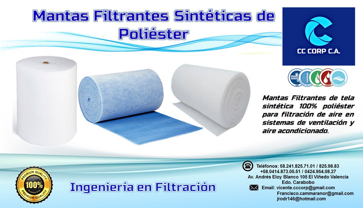 CCCORP12's tweet photo. Mantas sintéticas G4 azul y blanco. Prefiltro comúnmente para retener partículas en unidades de climatización y entrada de aire. #filtro, #CCCORP https://t.co/B1Sgb3bZts