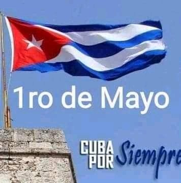 Esta es mi bandera , la más bella que existe, que no ha sido jamás mercenaria. Con ella desfilaremos este #1roMayo.
#CubaViveYTrabaja 
#PorLaPatriaUnidosSiempre