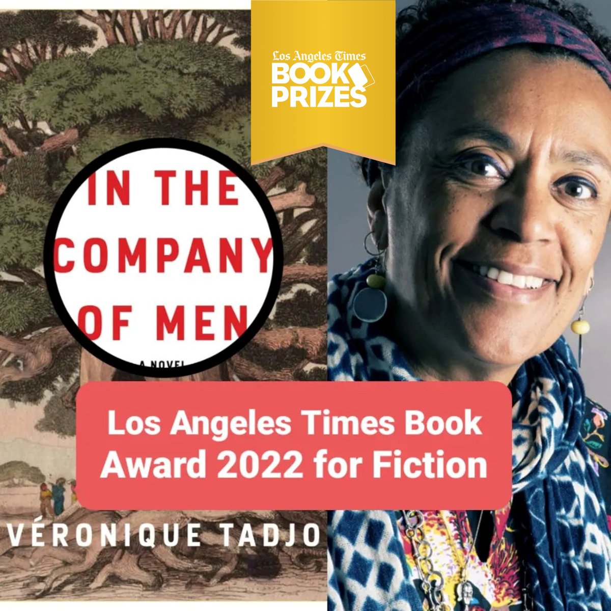 Hourra! Véronique Tadjo's IN THE COMPANY OF MEN (<a href="/otherpress/">Other Press</a>) wins Los Angeles Times Book Prizes 2022 for Fiction. Also published in English by <a href="/hoperoadpublish/">HopeRoad</a>, <a href="/NarrativeLscape/">Narrative Landscape Press</a>, <a href="/JacanaMedia/">FB: Jacana Media</a>