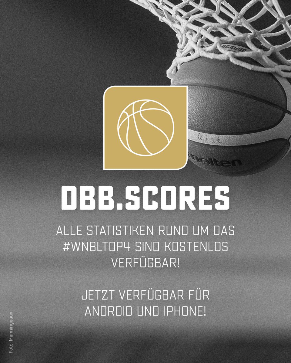 Am gesamten Wochenende des #WNBLTOP4 sind die kompletten Statistiken der vier Spiele über die DBB.scores App kostenfrei verfügbar!
📲 jetzt herunterladen: bit.ly/TOP4-Stats
•••••
🏀⚫️🔴🟡🔥
#KoerbeFuerD