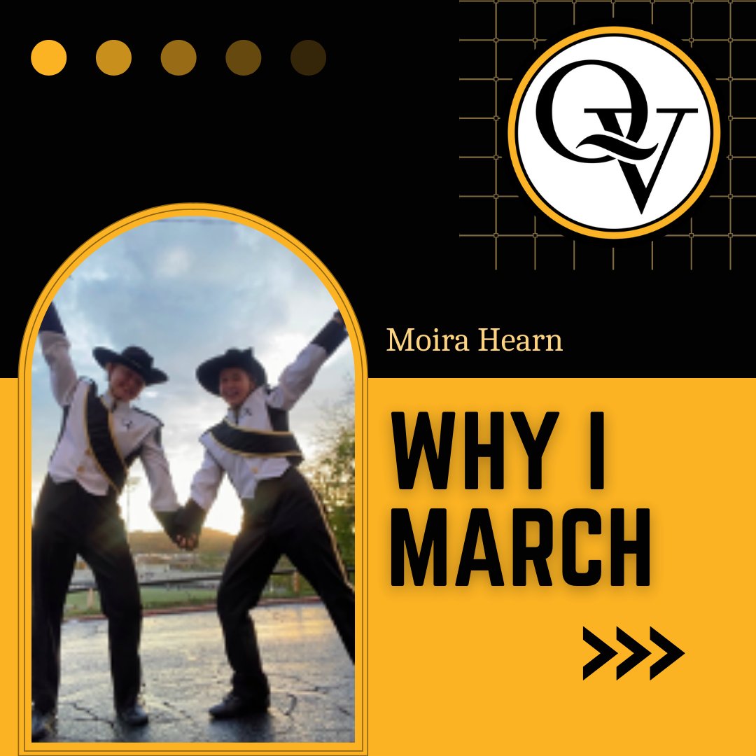QVHSBandOrch's tweet photo. Today's #whyimarched #membermonday features current sophomore flute/piccolo Moira Hearn! https://t.co/3TJP1qbIuZ