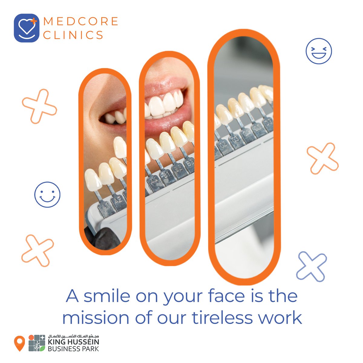 MedcoreClinics's tweet photo. Let’s make your smile sparkle.
Book your appointment to get  your ideal dental plan.
تمتع بابتسامة ناصعة البياض، التشخيص والعلاج بإشراف نخبة من أطباء الأسنان.
للحــــجز والاستفســــار التــواصل على الرقـــم:
079  801 8090
#medcoreclinics #dental #dentalcare  #hollywoodsmile https://t.co/tyk0XBYzvR