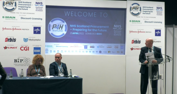 Barry Graham, Head of Professional Services &amp; Capability (Procurement), <a href="/scotgov/">Scottish Government</a>  wraps up the presentations for us at #P4HScotland  keynote stage.
A Q&amp;A panel debate is to follow so don’t rush off – and there is still plenty going on around the event.