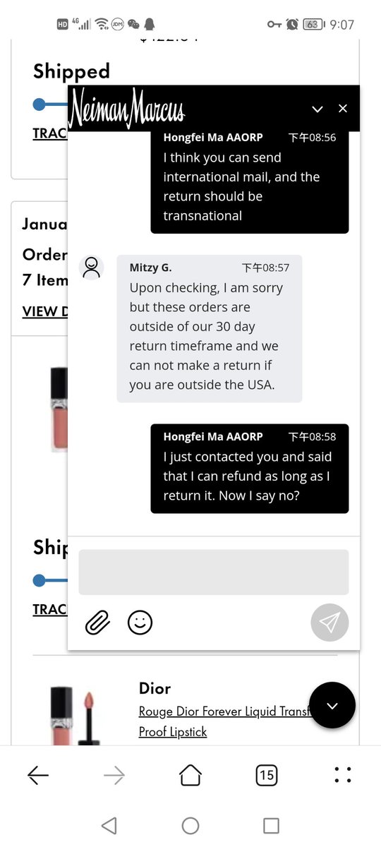 Alice70611676's tweet photo. I bought 10 lip glazes from Neiman online, 9 from 2018 and 1 from 2019. No one told me before delivery! I opened it today and looked at the date. I was really shocked! I threw it into the dustbin. The customer service asked me to return it for a refund, so I went back. https://t.co/TLLgIssyq9